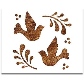 Mexican Talavera Stencil - Reusable Color, Draw, Paint Custom Stencil Art (4x4)