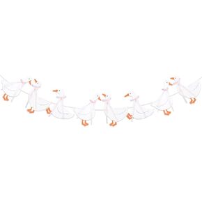 TaoBary One Silly Goose Birthday Banner with Gingham Bow Silly Goose Baby Shower Garland Banner for 1st Birthday Party Favor Decorations Baby Shower Photo Props