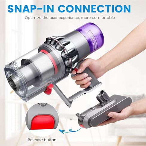 بطارية بديلة V11 لبطارية دايسون 6000 مللي أمبير في الساعة 25.2 فولت ليثيوم أيون متوافقة مع مكنسة كهربائية لاسلكية كاملة الرأس من دايسون SV14 - للبرغي من النوع in Kuwait