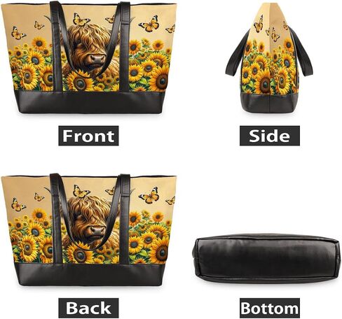 Laptop Tote Bag for Women Girls Large Canvas Shoulder Bag in Saudi Arabia