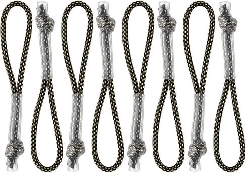 8pcs Zipper Pull Replace for Nike Elite Backpack ، Zipper Pulls Pulls tab Extender استبدال الأمتعة والسترات والسراويل وحقائبهم والمعاطف (اللون: الأسود والأصفر) in Kuwait