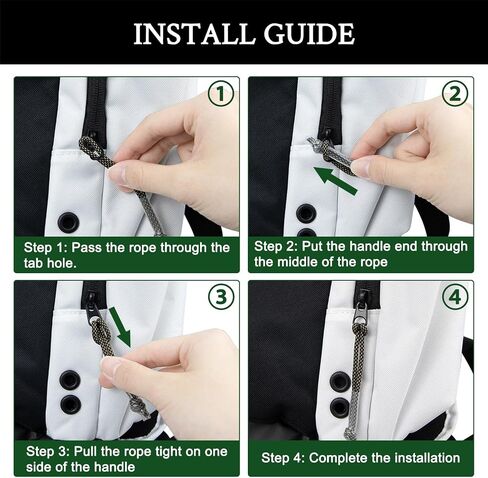 8pcs Zipper Pull Replace for Nike Elite Backpack ، Zipper Pulls Pulls tab Extender استبدال الأمتعة والسترات والسراويل وحقائبهم والمعاطف (اللون: الأسود والأصفر) in Kuwait