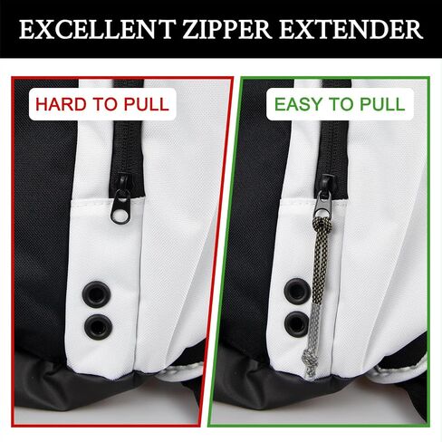 8pcs Zipper Pull Replace for Nike Elite Backpack ، Zipper Pulls Pulls tab Extender استبدال الأمتعة والسترات والسراويل وحقائبهم والمعاطف (اللون: الأسود والأصفر) in Kuwait