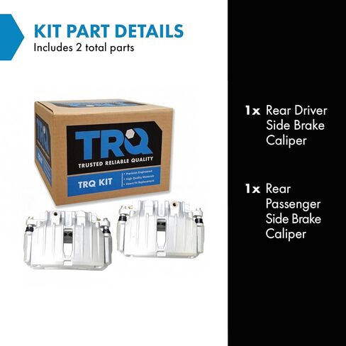 TRQ Rear Disc Brake Caliper Pair Compatible with Acura CL TL Honda Ridgeline in Saudi Arabia