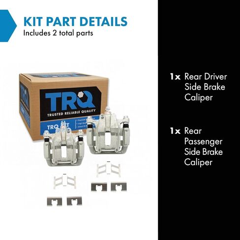 TRQ Rear Disc Brake Caliper Pair Compatible with Acura CL TL Honda Ridgeline in Saudi Arabia