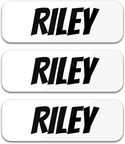 Custom Name Labels for Kids (120 Labels) Personalized Waterproof Clothing Stickers for Daycare, Camp or School - Name Stickers for Bottles, Jackets, Backpacks, Shoes and School (White) in Saudi Arabia
