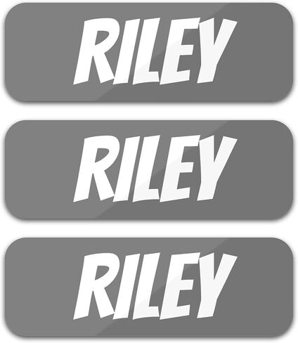 Custom Name Labels for Kids (120 Labels) Personalized Waterproof Clothing Stickers for Daycare, Camp or School - Name Stickers for Bottles, Jackets, Backpacks, Shoes and School (White) in Saudi Arabia