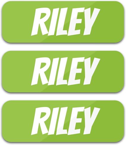 Custom Name Labels for Kids (120 Labels) Personalized Waterproof Clothing Stickers for Daycare, Camp or School - Name Stickers for Bottles, Jackets, Backpacks, Shoes and School (White) in Saudi Arabia