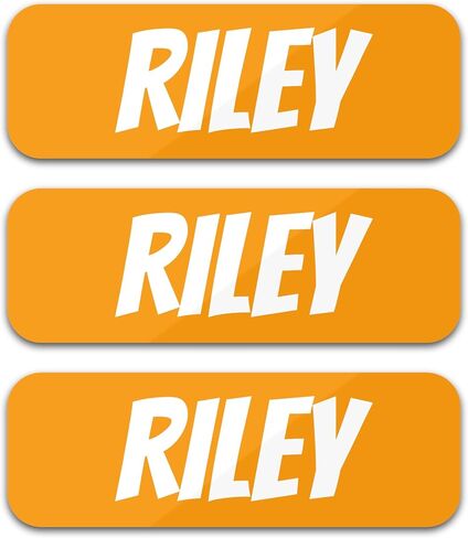 Custom Name Labels for Kids (120 Labels) Personalized Waterproof Clothing Stickers for Daycare, Camp or School - Name Stickers for Bottles, Jackets, Backpacks, Shoes and School (White) in Saudi Arabia