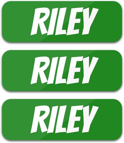 Custom Name Labels for Kids (120 Labels) Personalized Waterproof Clothing Stickers for Daycare, Camp or School - Name Stickers for Bottles, Jackets, Backpacks, Shoes and School (White) in Saudi Arabia
