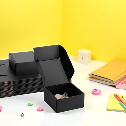 8x8x3 Pink Small Shipping Boxes - 25 Pack Corrugated Cardboard Mailer Boxes for Packaging, Mailing, Gift Giving | Sturdy, Recyclable, Perfect for Small Business Supplies, Ecommerce in Kuwait