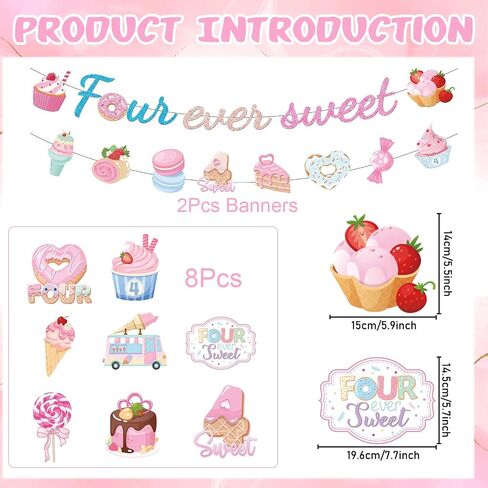 Sweet Sassy Six Birthday Decorations, 10PCS 6th Bday Banner with Hanging Swirls Decorations for Girls 6 Years Old Decor in Kuwait
