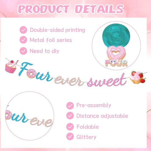 Sweet Sassy Six Birthday Decorations, 10PCS 6th Bday Banner with Hanging Swirls Decorations for Girls 6 Years Old Decor in Kuwait