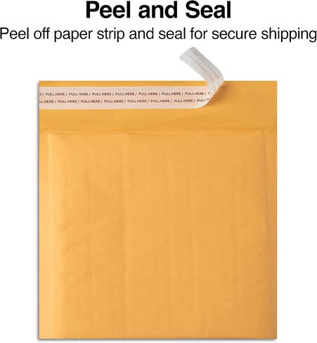 Staples 483986 CD Bubble Mailer Gold Kraft Peel and Seal Strip 7-1/4-Inch x 8-Inch 12/PK in Saudi Arabia