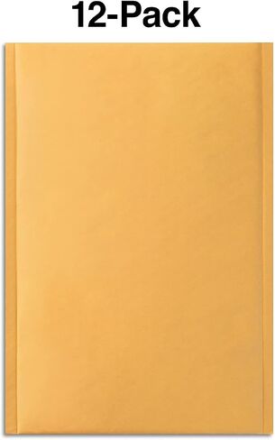 Staples 483986 CD Bubble Mailer Gold Kraft Peel and Seal Strip 7-1/4-Inch x 8-Inch 12/PK in Saudi Arabia