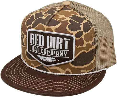 Red Dirt Hat Company Adjustable Snapback Hat (Black/Khaki - Goat Roping) in Saudi Arabia