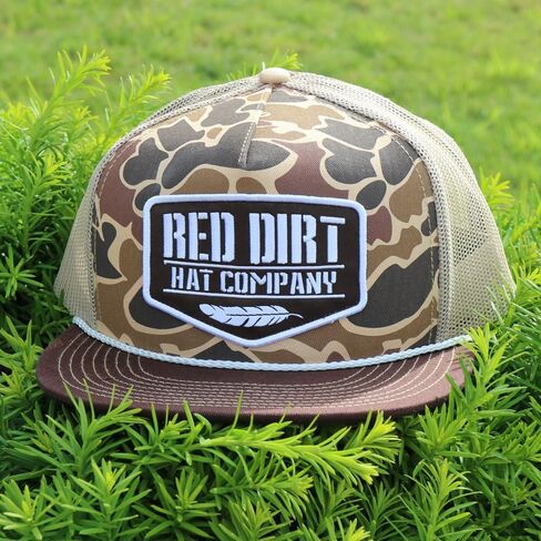 Red Dirt Hat Company Adjustable Snapback Hat (Black/Khaki - Goat Roping) in Saudi Arabia