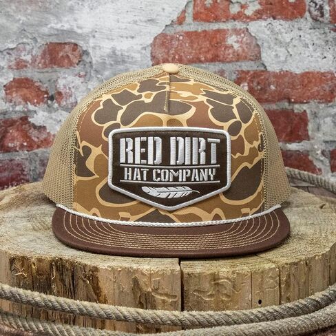 Red Dirt Hat Company Adjustable Snapback Hat (Black/Khaki - Goat Roping) in Saudi Arabia