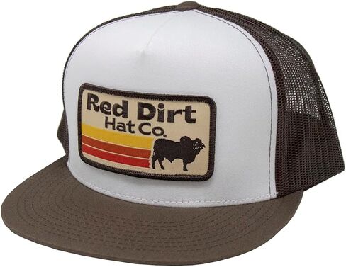 Red Dirt Hat Company Adjustable Snapback Hat (Black/Khaki - Goat Roping) in Saudi Arabia