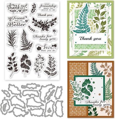 Fairies Clear Stamps and Dies for Card Making DIY Metal Mushroom Die Cuts Trees Silicone Stamp Butterflies Stamps Dandelion Stamps Best Wishes Stamps Magic Stamps for Craft Scrapbooking Decor in Saudi Arabia