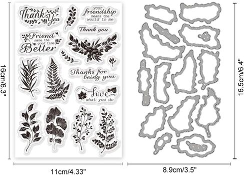 Fairies Clear Stamps and Dies for Card Making DIY Metal Mushroom Die Cuts Trees Silicone Stamp Butterflies Stamps Dandelion Stamps Best Wishes Stamps Magic Stamps for Craft Scrapbooking Decor in Saudi Arabia