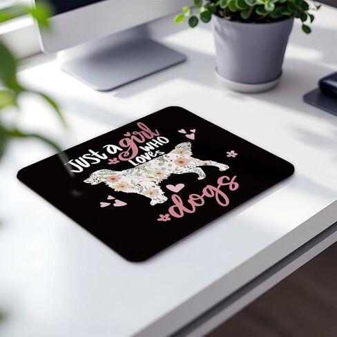 مجرد فتاة تحب القطط ، وسادات الماوس السوداء اللطيفة لأجهزة الكمبيوتر المكتبية لأجهزة الكمبيوتر المكتبية ، وهدايا القط لمحبي القطط ، ووسادات الماوس القاعدة غير المنقولة للماوس اللاسلكي ، 9.5 × 7.9 بوصة in Kuwait