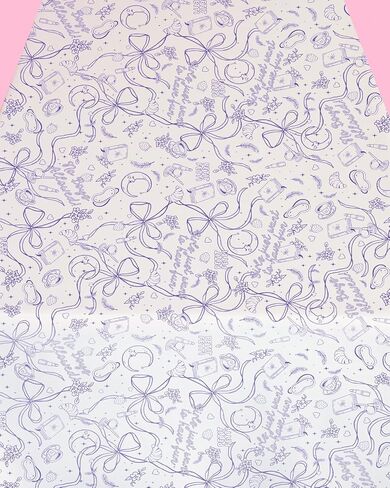 xo, Fetti Sleepover Paper Coloring Tablecloth - 9' x 4.5' | Birthday Party Decorations, Girls Tablescape, Movie Night Arts & Crafts, Kids Activity, Cute DIY Table Cover in Saudi Arabia