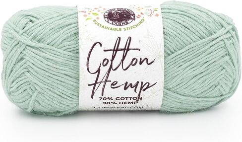 Lion Brand Yarn Cotton Hemp, Soft, Durable Yarn for Crochet and Knitting, 3 Pack, Husk in Kuwait