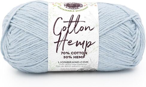Lion Brand Yarn Cotton Hemp, Soft, Durable Yarn for Crochet and Knitting, 3 Pack, Husk in Saudi Arabia