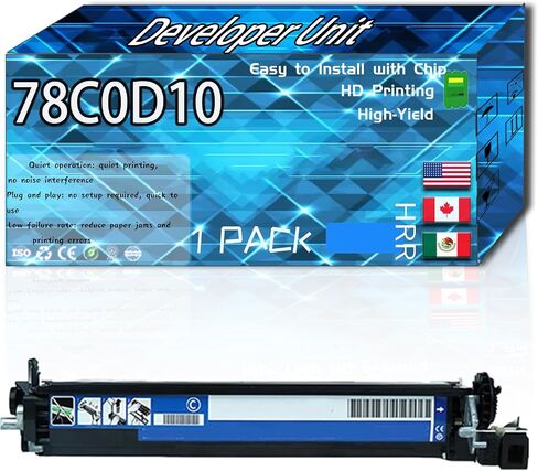 78C0D10 Developer Unit Compatible for Lexmark C2325 C2425 C2535 C2240 MC2325 MC2425 MC2535 MC2640 XC2235 4240 Printers, High Production Replacement (1 Pack Cyan) in Saudi Arabia
