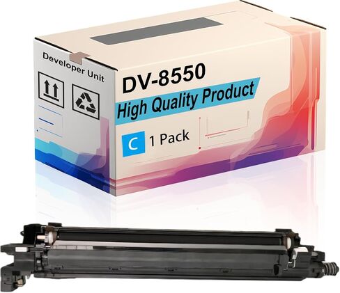وحدة المطورين DV-8550 متوافقة مع Kyocera Taskalfa 6002i 6003i 6052CI 6053CI Printers ، عائدات عالية 600000 صفحة ، طباعة المزيد من الصفحات (4 حزم BK/C/M/Y) in Kuwait