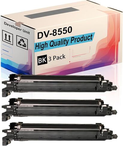 وحدة المطورين DV-8550 متوافقة مع Kyocera Taskalfa 6002i 6003i 6052CI 6053CI Printers ، عائدات عالية 600000 صفحة ، طباعة المزيد من الصفحات (4 حزم BK/C/M/Y) in Kuwait