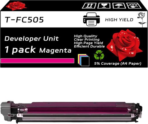 T-FC505 Developer Unit Compatible for Toshiba E Studio 2505AC 3005AC 3505AC 4505AC 5005AC Printers, with Chip, High Yield 60000 Pages, Clear Printing (2 Pack Black) in Saudi Arabia
