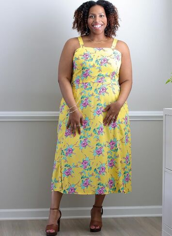 Know Me Women's Strappy Dress Sewing Pattern Kit, Design Code ME2040, Sizes 20W-22W-24W-26W-28W in Saudi Arabia