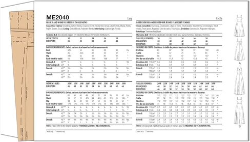 Know Me Women's Strappy Dress Sewing Pattern Kit, Design Code ME2040, Sizes 20W-22W-24W-26W-28W in Saudi Arabia