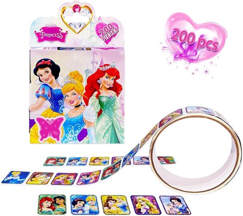 600 Pcs Roll Kids Sticker, 3 Pack in 30 Designs,1-1/2 Inch Self Adhesive Label Cartoon Stickers for Kids Teacher (Pink) in Saudi Arabia