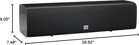 JBL Studio 665C, Dark Wood - High-Performance Center Channel Loudspeaker - with 2414H-1 Compression Driver, High-Definition Imaging Horn & Four 5.25" PolyPlas Cone Woofers in Saudi Arabia