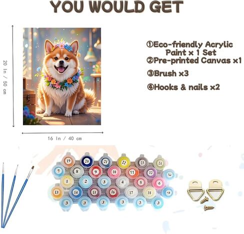 EPLUUM DIY Paint by Numbers Kit for Adults Paint by Numbers for Adults Student DIY Oil Number Painting Kits for Adult Ideal Gift for Family Friend Home Decor Rainbow Unicorn 16x20 in in Saudi Arabia
