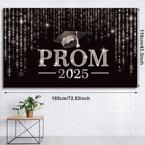 Prom Night Party 2024 Backdrop Prom Background Banner Photo Props Congrats Backdrop Graduate Prom Decorations for Graduation Celebration Prom Party Indoor Outdoor, 73 x 43 Inch(Red) in Saudi Arabia
