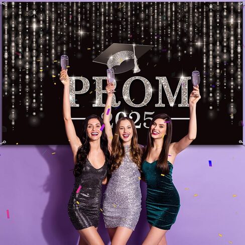 Prom Night Party 2024 Backdrop Prom Background Banner Photo Props Congrats Backdrop Graduate Prom Decorations for Graduation Celebration Prom Party Indoor Outdoor, 73 x 43 Inch(Red) in Saudi Arabia