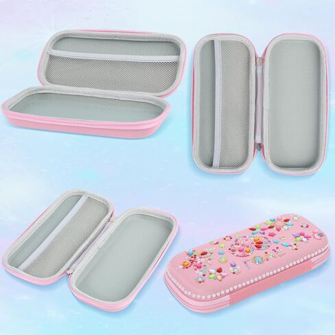 Gem Diamond Stickers Painting Crafts Decorate Your Own DIY Pencil Case for Girls Back to School Fun Creative Arts Crafts for Age 8-12 Birthday Gifts Toys Art Game Activities Age 4-6-8-10(Purple) in Saudi Arabia