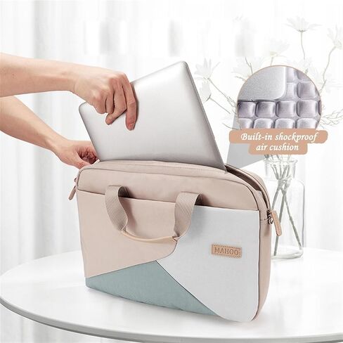 Laptop Bag for Women, 13-15.6 Inch Waterproof Computer Messenger Bag with Adjustable Shoulder Strap in Saudi Arabia