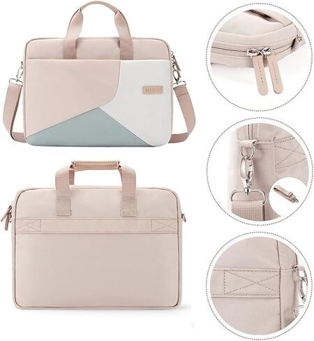 Laptop Bag for Women, 13-15.6 Inch Waterproof Computer Messenger Bag with Adjustable Shoulder Strap in Saudi Arabia