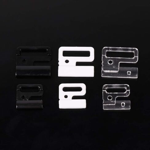 10 x Craft Plastic Rec Tap Hooks & Clasp Sewing On Swimsuit Bra TP14 in Saudi Arabia