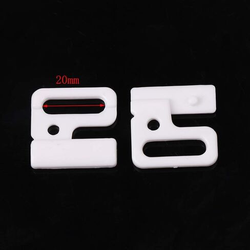10 x Craft Plastic Rec Tap Hooks & Clasp Sewing On Swimsuit Bra TP14 in Saudi Arabia