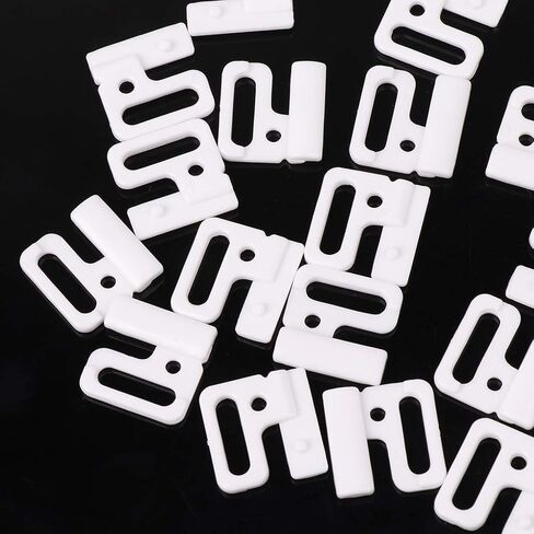 10 x Craft Plastic Rec Tap Hooks & Clasp Sewing On Swimsuit Bra TP14 in Saudi Arabia