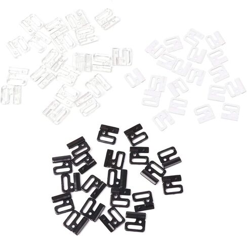 10 x Craft Plastic Rec Tap Hooks & Clasp Sewing On Swimsuit Bra TP14 in Saudi Arabia