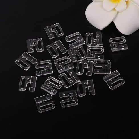 10 x Craft Plastic Rec Tap Hooks & Clasp Sewing On Swimsuit Bra TP14 in Saudi Arabia