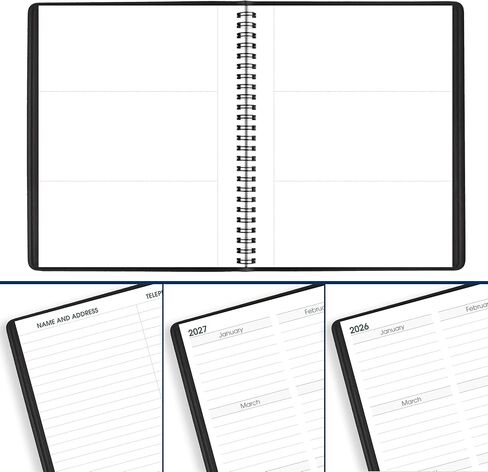 At-A-Glance 2026 Planner ، شهريًا ، 7 "× 8-3/4" ، متوسط ، أسود (701200526) in Saudi Arabia