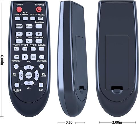 New AH59-02547B Replaced Remote fit for Samsung Sound Bar HW-F450 PS-WF450 HWF450ZA HWF450 PSWF450 AH59-02612B AH68-02644D-00 HW-F450ZA in Saudi Arabia